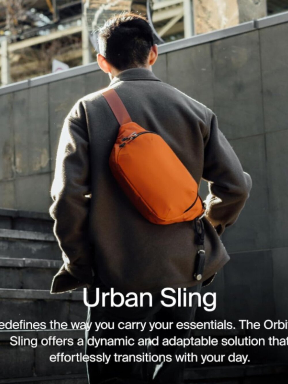 Orbitkey Urban Sling 4L Bag w YKK Zippers Terracotta New Never Opened MSRP $79 - Picture 6 of 6